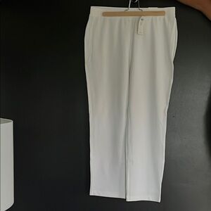 Chico's White Track Pants Comfortable and Stylish